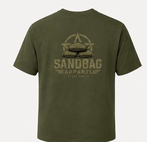 Sandbag Apparel athlete in motion — built for those who serve