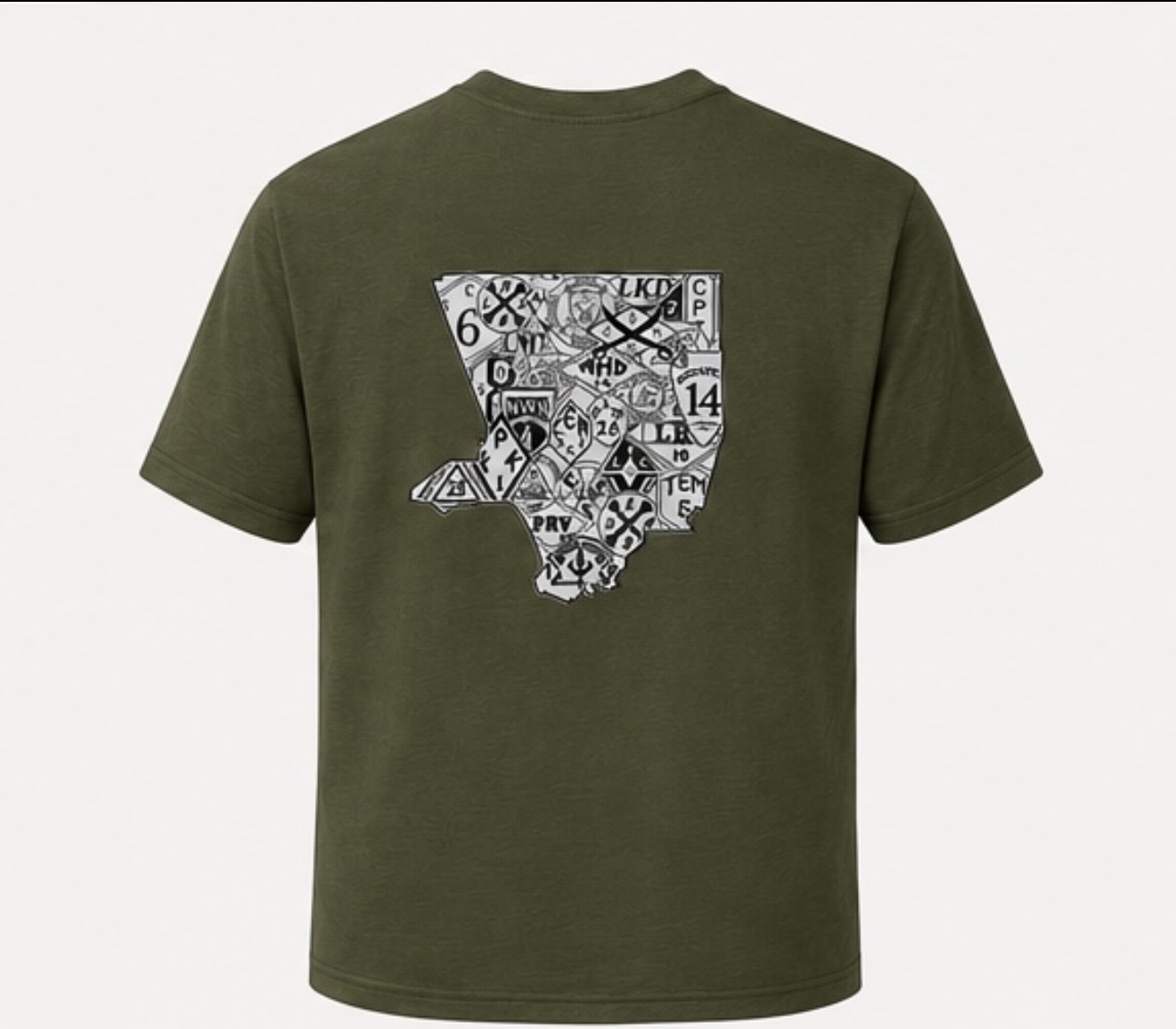 All Stations Tee (B&W)